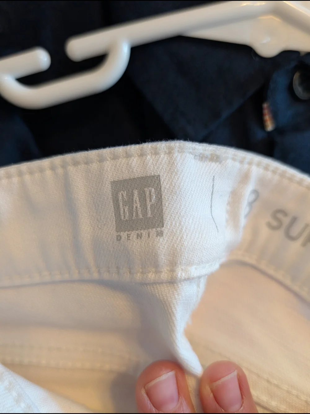 GAP White Kid's Skinny Jeans size 8 Slim